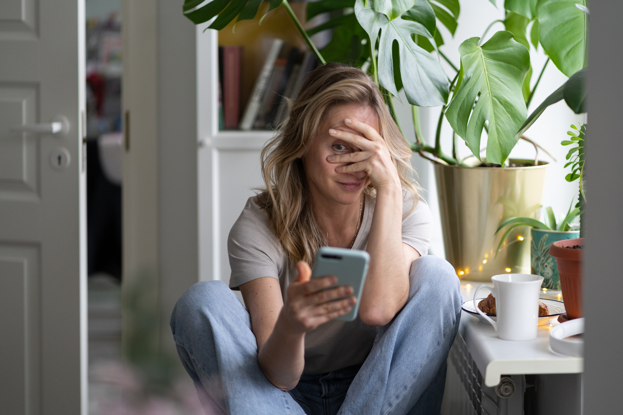 Picture of woman feeling guilty after saying no.