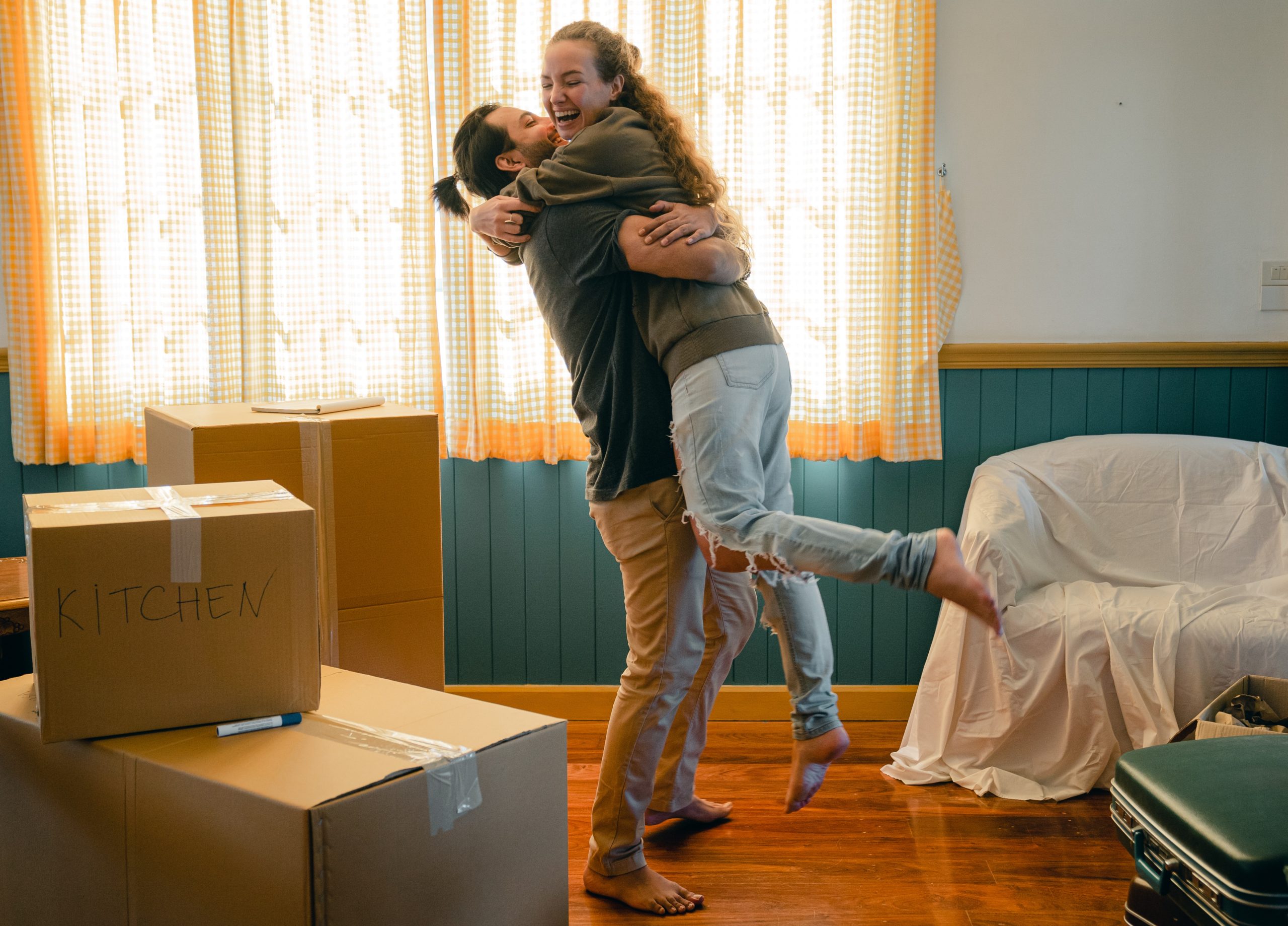 Couple moving in together